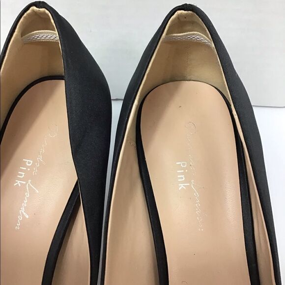 Paradox London Pink Prunella Crystal Embellished Pointed Peep Toe Heels - Picture 6 of 14